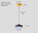 Axyaa Round Glass Pendant Light for Corridor Hallway Bedroom and Foyer