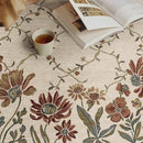 Axyaa Retro Floral Print Large Area Rug for Living Room Sofa Bedroom Coffee Table Mats