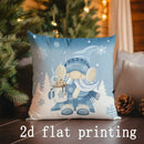 Axyaa Winter Gnome & Snowflake Pillow Covers for Sofa, Bedroom, Car