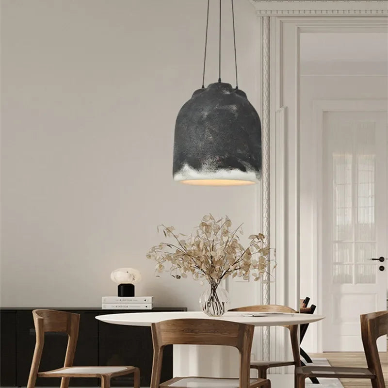 Axyaa Wabi Sabi LED Chandelier Coffee Pendant Light - Personality for Dining Room