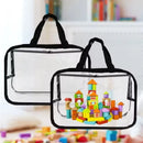 Axyaa Clear PVC Storage Bag for Toys, Cosmetics, and Crafts