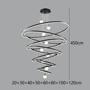 Axyaa LED Staircase Chandeliers for Modern Living Room Decor