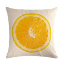 Axyaa Pineapple Orange Fruit Plant Linen Pillowcase 45*45cm