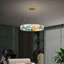 Axyaa Crystal LED Pendant Light Chandelier Living Room Lighting Fixtures