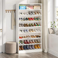 Axyaa 9-Tier Wood Shoe Storage Cabinet for 40-45 Pairs, 70.8'' Tall with Open Shelves