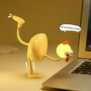 Axyaa Octopus Tentacles Mini Table Lamp - Portable & Fun Chicken Night Light