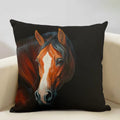 Luxury Axyaa Horse Cushion Cover 45x45cm Linen Pillow Case for Home Decor