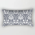 Axyaa Geometric Grey White Square Pillowcase for Home Decor and Living Room