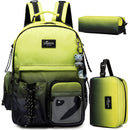Axyaa Kids School Backpack Set with Lunch Box, Pencil Case - Ages 8-10