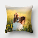 Dog Pattern Cushion Cover for Home Decor by Axyaa