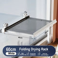 Axyaa Retractable Wall Mounted Storage Shelf for Clothes Drying and Organization