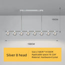 Axyaa Crystal Chandelier LED Light for Living Room, Restaurant, and Bar