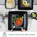 Axya SOHO Black Ceramic Square Dinnerware Set