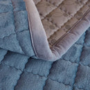 Axyaa Velvet Mattress Topper Blue Mattress - Quilted Thickened Skin-friendly Bed Linen