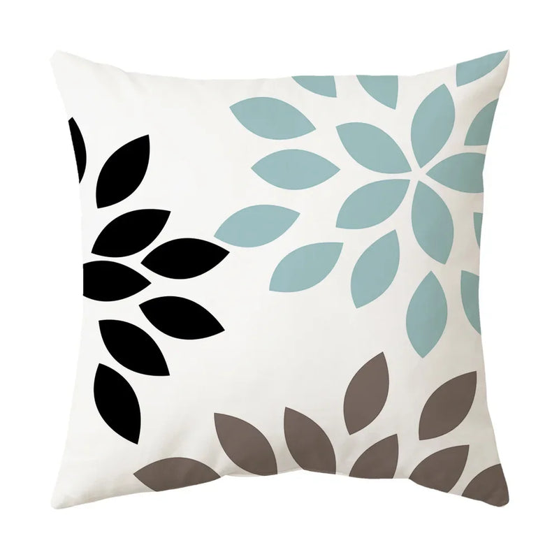 Axyaa Blue Geometric Pillowcase 45x45CM - Simple & Stylish Home Decor Fabrics