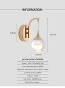 Axyaa Modern Nordic Moon Wall Sconce LED Light Fixtures
