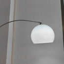 Axyaa Sunset Curve LED Floor Lamp - Nordic Orange Pumpkin, Stainless Steel