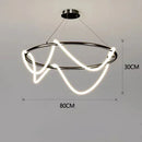 Axyaa Minimalist LED Pendant Chandelier for Dining Table and Bar Counter