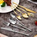 Axyaa 24Pcs Stainless Steel Cutlery Set - Luxury Dinnerware & Flatware Gift Box