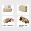 Axyaa Minimalist Silica Gel Tissue Box for Table Decoration