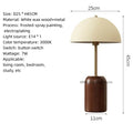 Axyaa Solid Wood Bedside Lamp with E14 Light Bulb