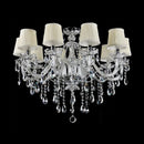 Axyaa Luxury Crystal Chandelier 6 Head Candlelight Pendant Lamp