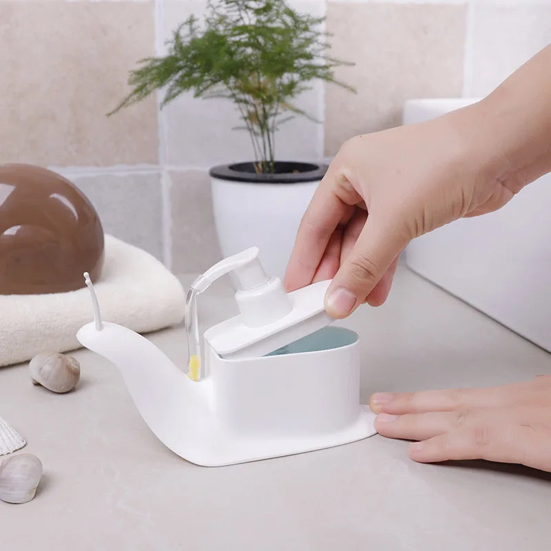 Axyaa Snail Liquid Soap Dispenser for Kids and Family
