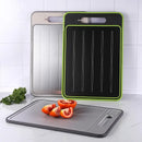 Axyaa 3-in-1 Cutting Board with Knife Sharpener & Garlic Grinder