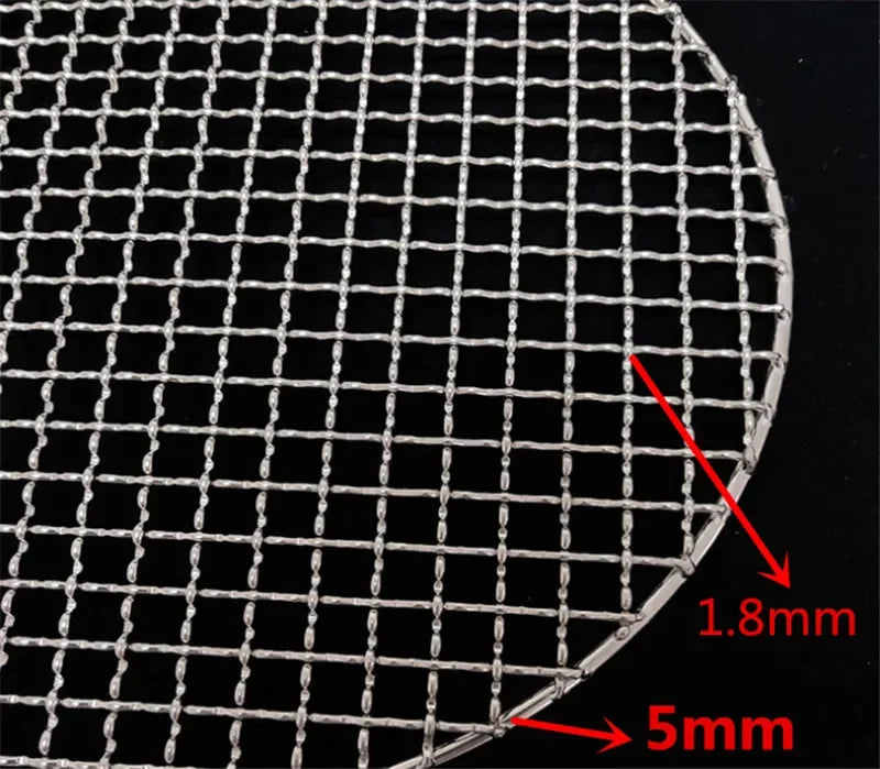 Axya Stainless Steel BBQ Grill Mesh Bacon Grill Tool Non-Stick BBQ Grid