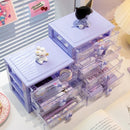 Axyaa Kawaii Desk Organizer Drawer for Stationery, Cards, and Small Objects