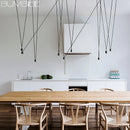 Axyaa Modern Geometric Pendant Light Vintage for Living Dining Room Kitchen