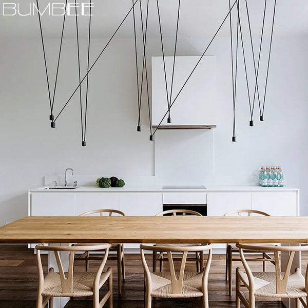 Axyaa Modern Geometric Pendant Light Vintage for Living Dining Room Kitchen