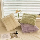 Axyaa Light Luxury Rabbit Plush Pillowcase - Soft Bunny Cushion Cover