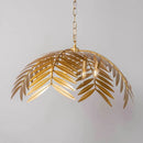 Axyaa Coconut Leaves Chandelier: Modern Bohemian Pendant Light for Home and Hospitality