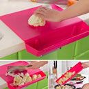 Axyaa Kitchen Cutting Board Set with Storage Tank - Durable Plastic Fruit Cutting Board