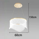 Axyaa Modern Acrylic Pendant Light Chandeliers LED - Indoor Staircase Hanging Lamp