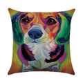 Axyaa Animal Print Pillow Cover: Stylish Sofa & Chair Linen Cushion Cover Art