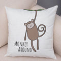 Axyaa Nordic Animal Pillow Case Decor Cover for Sofa - Jungle Theme