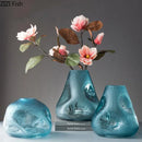 Axyaa Glass Vase Hydroponic Flower Pot Transparent Modern Decor