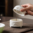 Axya White Ceramic Incense Burner Zen Aromatherapy Stove Household Ornament
