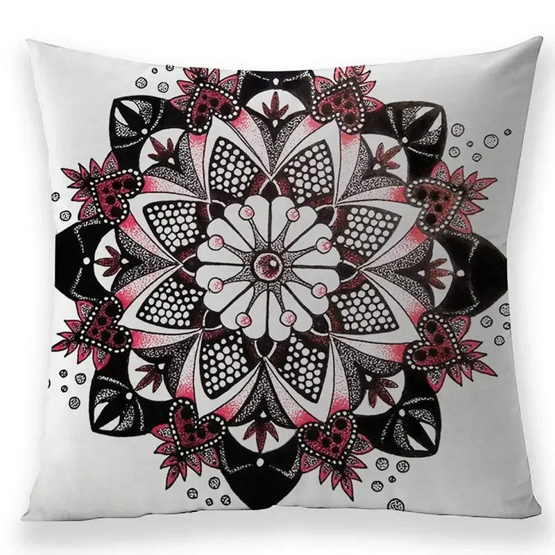 Axyaa Bohemian Mandala Pillow Case - 45*45 cm - Linen Pillowcases