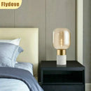 Axyaa Marble Glass Desk Lamp: Modern Light Luxury Living Room Bedroom Decor