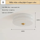 Axyaa Cream Wind Circular Ceiling Light for Minimalist Spaces