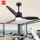 Axyaa Modern Simplicity Ceiling Fan with Lights, Remote Control, Strong Winds, LED - Living Room