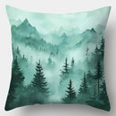 Axyaa Deep Mountain Morning 4pcs Sofa Pillow Case Set, 45x45cm, Home Decor