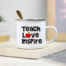 Teacher Enamel Mug by Axyaa - Creative School Water Cup - Perfect Teachers Day Gift