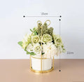 Ceramic Vase for Home Decor - Axyaa Desktop Ornament & Flower Pot