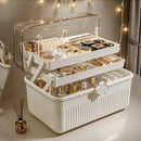 Axyaa 3-Layer Plastic Craft Organizer Box with Handle