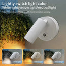 Axyaa Rechargeable Magnetic LED Wall Light, Touch Dimmable 3 Colors Bedside Lamp