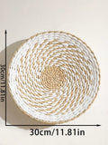 Seagrass Wall Basket: Handmade Boho Home Decor by Axyaa